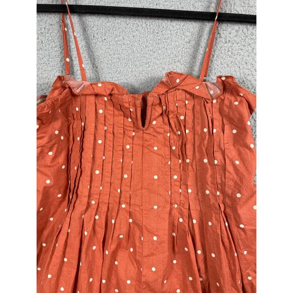 Madewell Womens Size 2 Pintuck Cami Dress Polka Dot - Picture 4 of 10